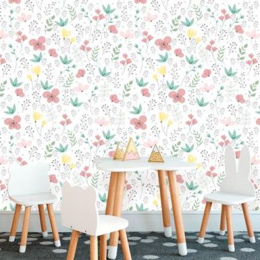Imagem de Papel de Parede Vinil Autocolante Floral Soft 270 - Inove Papéis de Pa
