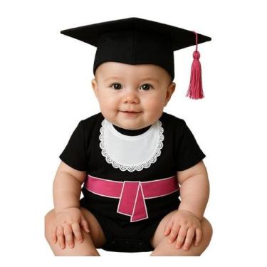 Imagem de Body Bebe Formatura de Mesversário - isis baby, Body rosa, Capelo, GG