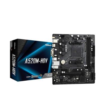 Imagem de Placa Mãe ASRock A520M HDV Soquete AMD AM4 mATX DDR4