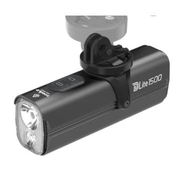 Imagem de TOWILD DLite1500 Luzes de bicicleta para equitação noturna 1500LM sistema de fonte de luz dupla, luz frontal super brilhante para bicicleta, farol impermeável para montanha, estrada, ciclismo