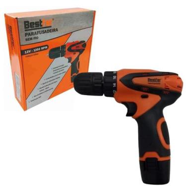 Imagem de Parafusadeira / Furadeira 12v Bestfer Sem Fio Laranja