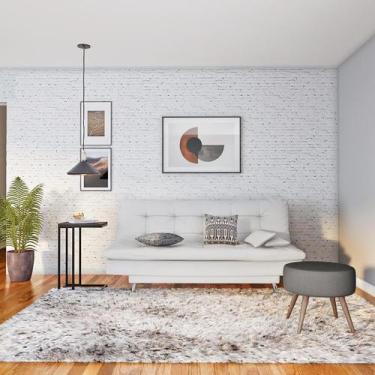 Imagem de Sofá-Cama 3 Lugares Casal Raridade Branco - Mobly