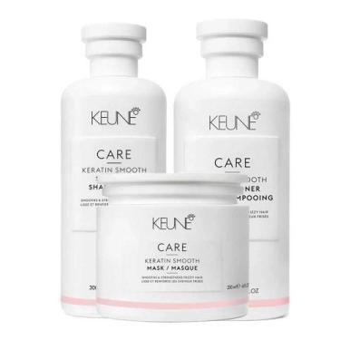 Imagem de Keune Keratin Smooth Kit Shampoo + Condicionador + Máscara, Kit