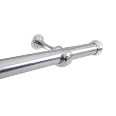 Imagem de Kit Varão P/Cortinas 2.50 Metros 28mm (Grosso)(CROMADO)