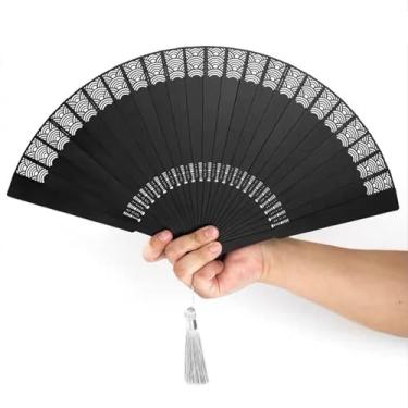 Imagem de DDMDBYHRY Ventilador dobrável de aço inoxidável completo Ventilador de metal portátil Kungfu Ventilador de artesanato dobrável à mão fácil de transportar Autoarma 11