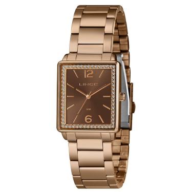 Imagem de Relógio Lince Feminino Marrom Rose Analógico Lqr4737l28 N2rx