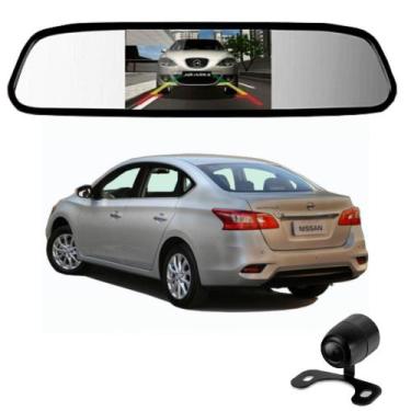 Imagem de Camera De Re Espelho Retrovisor Com Tela Nissan Sentra - Importado