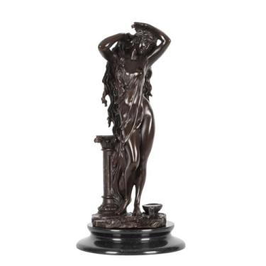 Imagem de NILEEBUKER Estátua de bronze da deusa afrodite grega mitologia romana Vênus escultura antiga decoração de casa