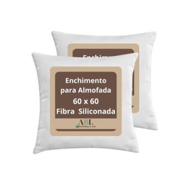 Imagem de Kit 2 unidades Enchimento Para Almofada Fibra Siliconada 60x60 - ABL A