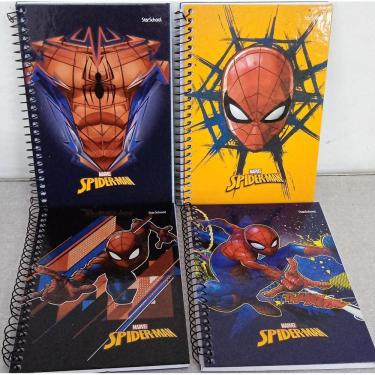 Imagem de Caderno Pequeno Capa Dura Esp. Spider 1/4 80 Folhas Espiral 