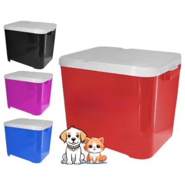 Imagem de Porta ração pet 15kg container ração (VERMELHO)