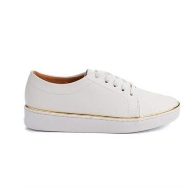 Imagem de Tênis Vizzano Casual Clean Feminino Branco, 35, Branco