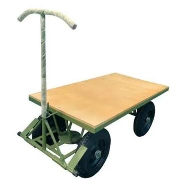 Imagem de Carro Plataforma 5ª Roda Assoalho Madeira Carga 800kg - Made in Brazil