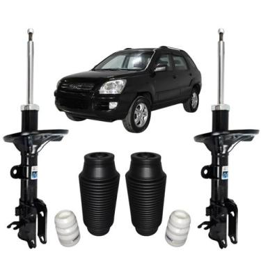 Imagem de 02 Amortecedor Traseiro Nakata + Kit Batente Kia Sportage 2006 A 2010