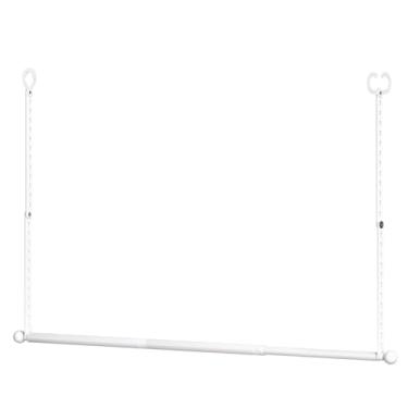 Imagem de SUTINE Varões de armário para pendurar roupas, extensor de armário ajustável, extensor de haste de armário que economiza espaço, barra de pendurar para roupas, postes de armário para pendurar