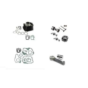 Imagem de Kit Cilindro Cabeçote 90cc Biela Junta Dafra Zig 50 Super 50 - MHX
