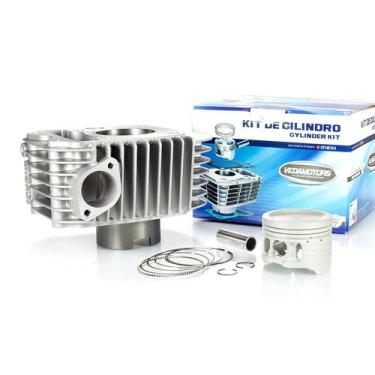 Imagem de Cilindro + Pistão + Anéis Moto Honda Biz 125 2009 Até 2020 - Vedamotor