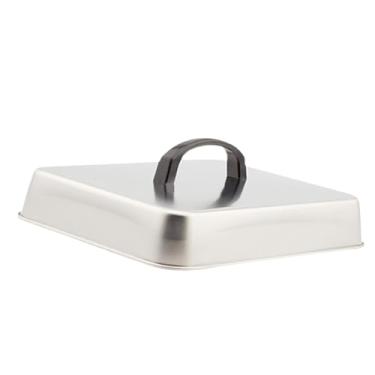 Imagem de IEUDNS Tampa para grelha Cooking Dome, tampa multifuncional para hambúrguer, para cozimento a vapor, para churrasco ao ar livre e interno, teppanyaki, 31x24x5cm