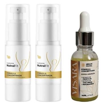 Imagem de 02 Clareador NutralFit + 01 Sérum – Clareamento de Manchas no Rosto, Olheiras, Melasmas, Virilha, Axilas, Joelhos, Cotovelos, Uniformização da Pele