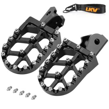 Imagem de LKV Apoios Para Pedais De Motocicleta Cnc Bicicletas Terra, Pretos, Compatíveis Com Sur Ron Light Bee S/X Segway X160 X260 Crf150F Crf230F Kdx200 Talaria Sting Mx3 Mx4 Xxx Taparia