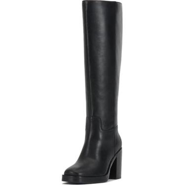 Imagem de Vince Camuto Bota de cano alto feminina Gibi, Preto, 39