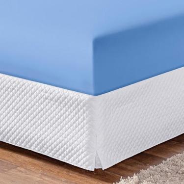 Imagem de Kit 10 Lençóis com Elástico Soft Toda Volta Liso Ajustável Cama Várias