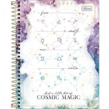 Imagem de Caderno Espiral Capa Dura Colegial 1 Matéria Magic 80 Folhas Tilibra, 