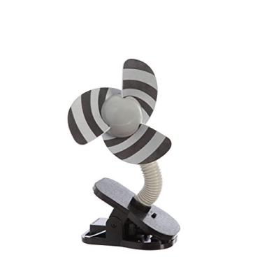 Imagem de Dreambaby Ventilador de carrinho de bebê portátil com clipe - com barbatanas de espuma macia - perfeito para carrinhos, berços, cadeiras de rodas, praia, acampamento e piscina - prata/preto - modelo