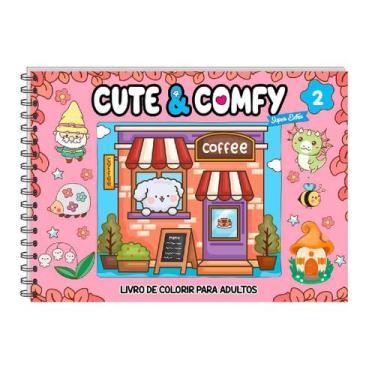 Imagem de Livro Cute & Comfy para Colorir Super Extra Edição 2 Bob Goods - Camel