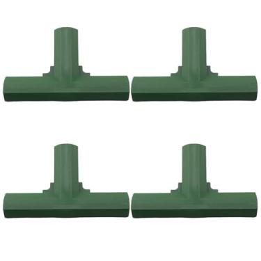 Imagem de SQXBK Conector de coluna em T, 4 peças, tubo de plástico de 16 mm, acessórios de jardinagem, tubo de estaca de construção de estufa, para varanda, telhado, jardim, vegetais, plantas, escaladas, coluna
