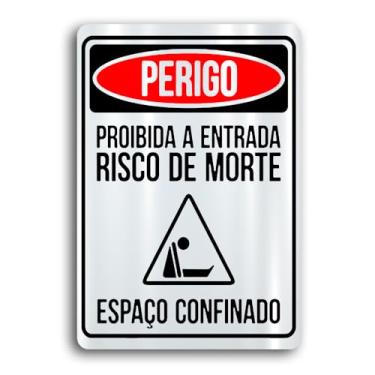 Imagem de Kit 3 Placas de Metal proibido a entrada 20cmx30cm