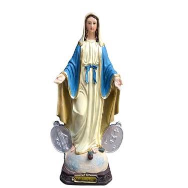 Imagem de Imagem Nossa Senhora das Graças 30cm Resina com Detalhe da Medalha Milagrosa