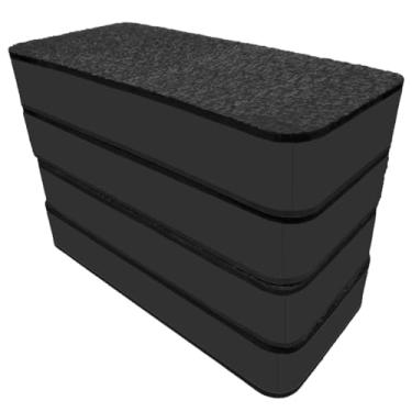 Imagem de Step KIT 4 UNIDADES - 60 X 28 X 10 Para Exercíos Fitness Aeróbico Academia Esporte E.V.A (Preto)