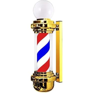 Imagem de Lâmpada Led Para Barbeiro E Poste, Lâmpada Led Para Salão De Cabeleireiro, Lâmpada De Sinal De Salão De Cabeleireiro, Porta De Barbearia Outdoor Retro Wall Hanging Colorful Wall H, A
