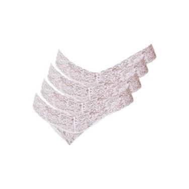Imagem de Kit com 4 Calcinhas Biquíni Hope L 34730, Branco, M