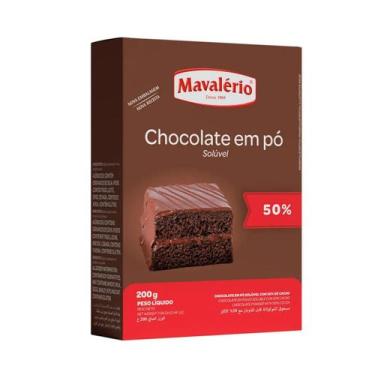 Imagem de Chocolate em pó solúvel 50% cacau 200g mavalério