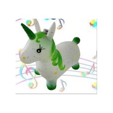 Imagem de Brinquedo Unicórnio Cavalinho Upa Upa Musical Pula Pula Infantil Led V
