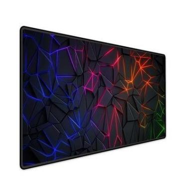 Imagem de Mouse Pad Gamer Speed Extra Grande Profissional 60x30  -  Neon Geométrico