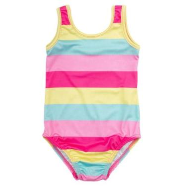 Imagem de Maio Menina Natação Praia Piscina Infantil Juvenil Com Forro - Fofotin