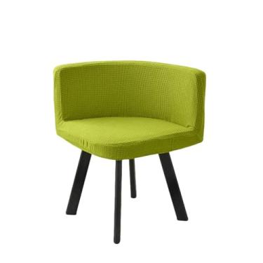 Imagem de Capa para cadeira triangular de 1/2/4/6 peças, encosto curvo, capa para cadeira de jantar, assento baixo, decoração para escritório, hotel e casa (1 peça/verde)