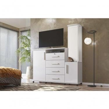 Imagem de Cômoda Copacabana Branco Brilho - Lukaliam