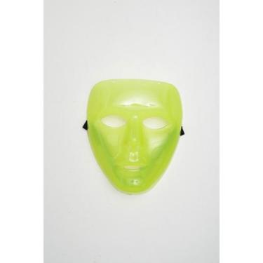 Imagem de máscara de face verde fluorescente Halloween e Carnaval - Festas e Fan