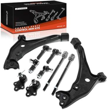 Imagem de A-Premium Conjunto Premium Com 10, Braço De Controle Inferior, Junta Esférica, Barra Estabilizadora, Ponteira Interna E Externa Da Direção, Compatível Nissan Quest 1999-2002, Mercury Villager 1999-2