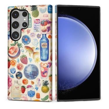 Imagem de Punmada Capa para Samsung Galaxy S24 Ultra, capa protetora de silicone brilhante à prova de choque para Samsung Galaxy S24 Ultra Europeia Italiana Verão Praia Colagem Padrão