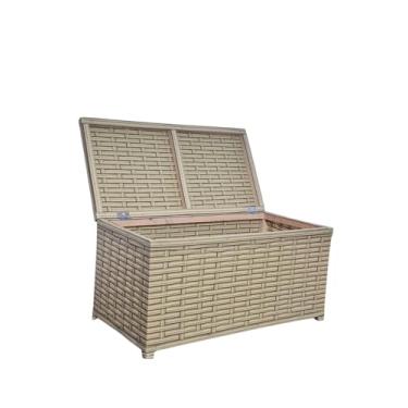 Imagem de Baú Decorativo para Armazenamento/Organizador Multiuso horizontal 60x30 (CAPUCINO)