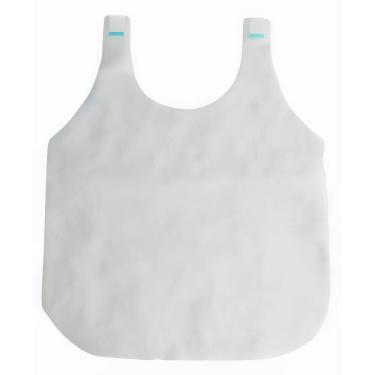 Imagem de Babador Descartável TNT Branco 30g | Restaurante 100 unids