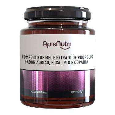 Imagem de Mel Composto Própolis Eucalipto Agrião e Copaíba 300g - ApisNutri
