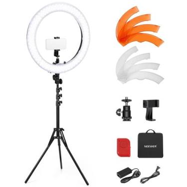 Imagem de Ring Light Neewer RL-18 55W 18/45 cm 5600K com suporte e suporte