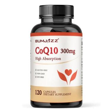 Imagem de Suplemento Bumjazz CoQ10 300mg 120 cápsulas de alta absorção