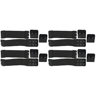 Imagem de 8 PCS Bra Extender - Women's Elastic Extension Strap for Lingerie - 2 Hook